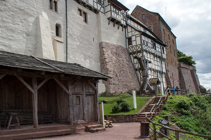 Turingia in Germania, Castello, Castello di Wartburg, Eisenach, patrimonio mondiale, architettura, vecchio