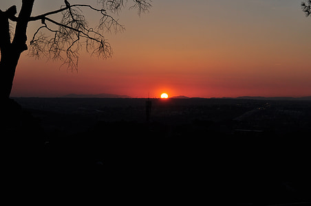 puesta de sol, Madrid, paisaje, Fondo de pantalla, paisajes, cielo, luz