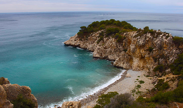 Costa, Cala, sjøen, Bay, stranden, blå, vann