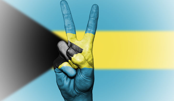 Bahamas, Flagge, Frieden, Hintergrund, Banner, Farben, Land