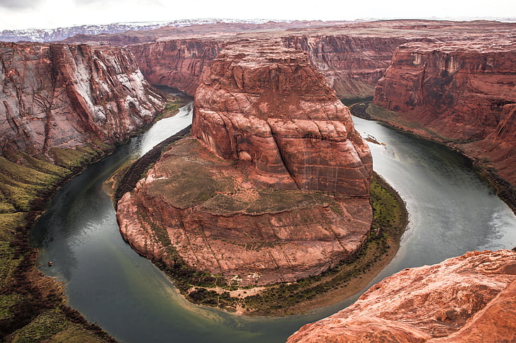 Land Scape ·, ferro di cavallo, Utah, Arizona, natura, Canyon, Stati Uniti d'America
