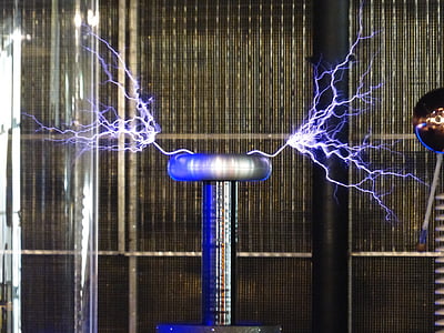 Flash, bobina Tesla, Experimentul, înaltă tensiune, fizică experimentală, demonstraţie, Arată