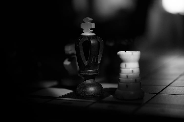 schack, kungen, styrelsen, konkurrens, bonde, intelligens, bit