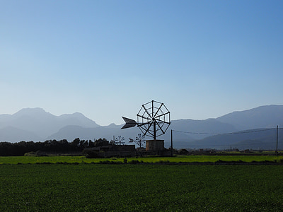Windmill, Mallorca, Muro, Mill, vindkraft, Wing, vindkraft