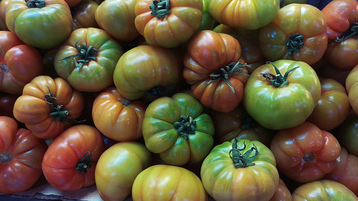 paradajky, zelenina, trh s potravinami, jedlo a pitie, jedlo, zdravé stravovanie, celoobvodové
