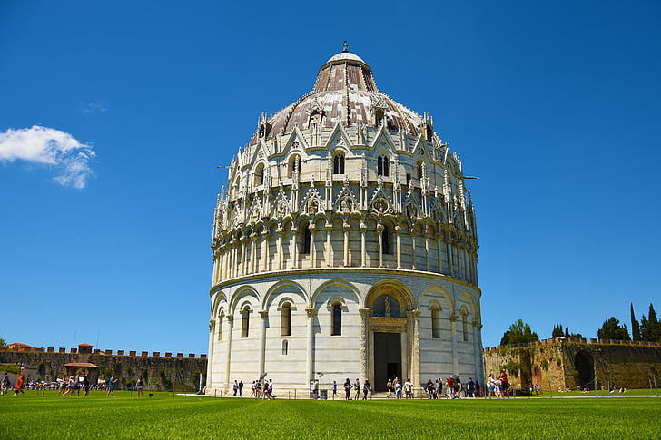 Pisa, kirkko, Toscana, Italia, arkkitehtuuri, Dom, rakennus