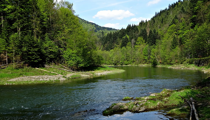 pieniny, mountains, landscape, nature, hiking trails, spring, holiday