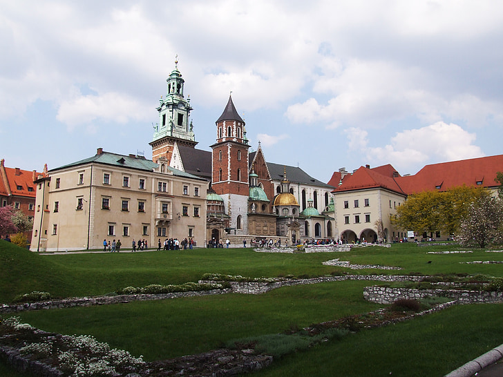 Kraków, Wawel, vieux, Pologne, Château, monument, architecture