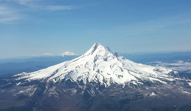 MT, capa, montanha, Oregon, noroeste, cobertas de neve, Majestic