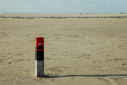 Beach, Pohjanmeren, Alankomaat, tyhjä beach