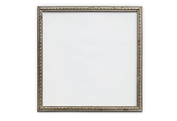 picture frame, metal, frame, picture, border, photo, empty