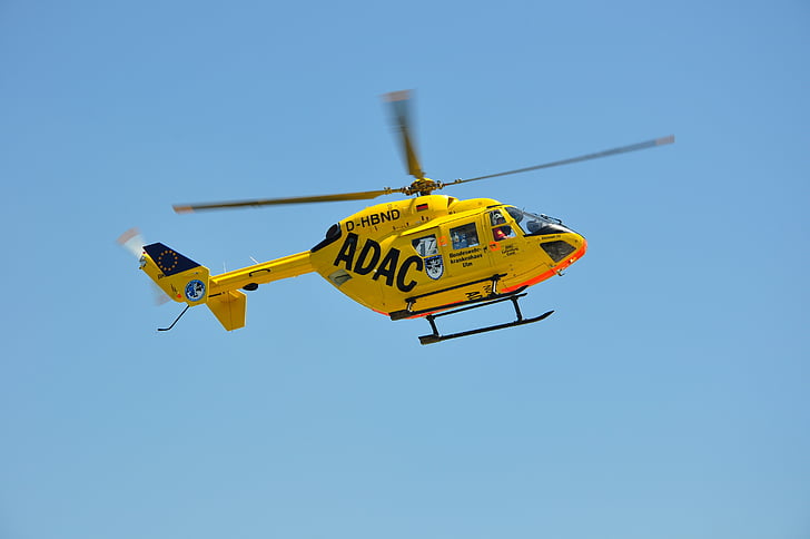Rescue helikopter, helikopter, ADAC, jourläkare, flygräddning