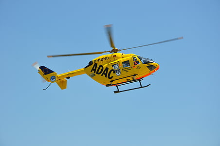 elicottero di salvataggio, elicottero, ADAC, medico di guardia, salvataggio aereo