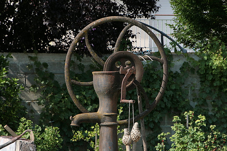 Pumpe, Wasser, ehemalige, Bewässerung, Garten