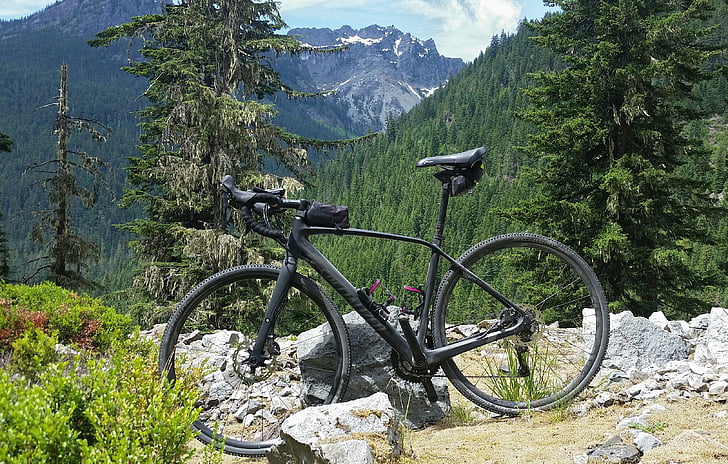 bike, mountains, exercise, trail, adventure