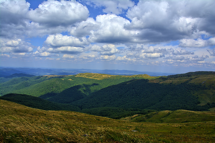 Bieszczady, Tarnica, hêtre berdo, montagnes, le silence, Pologne, Sky