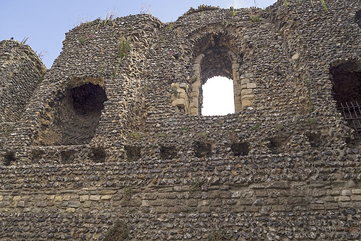 Canterbury Schloss, Schloss, Burgruine, Bergfried, Norman, Kent, England