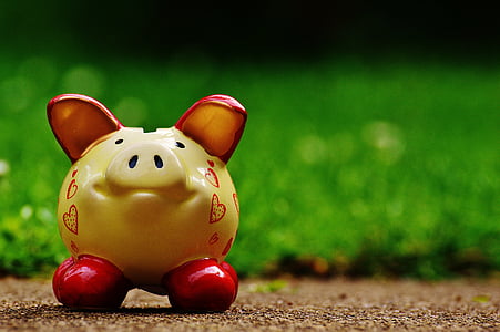 piggy bank, heart, funny, ceramic, save, savings bank, money