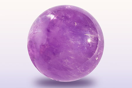amethyst, ball, violet, purple, quartz, transparent, gem