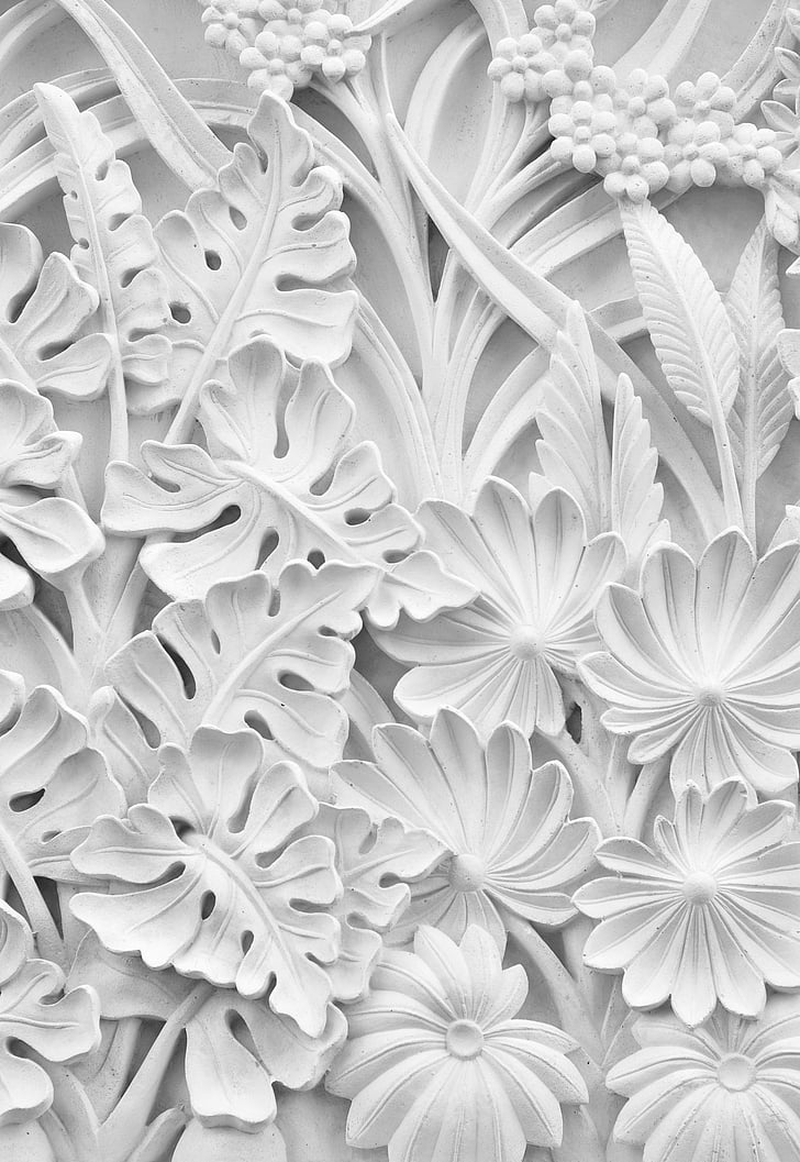 pattern, motif, decor, backgrounds, decoration, abstract, black And White