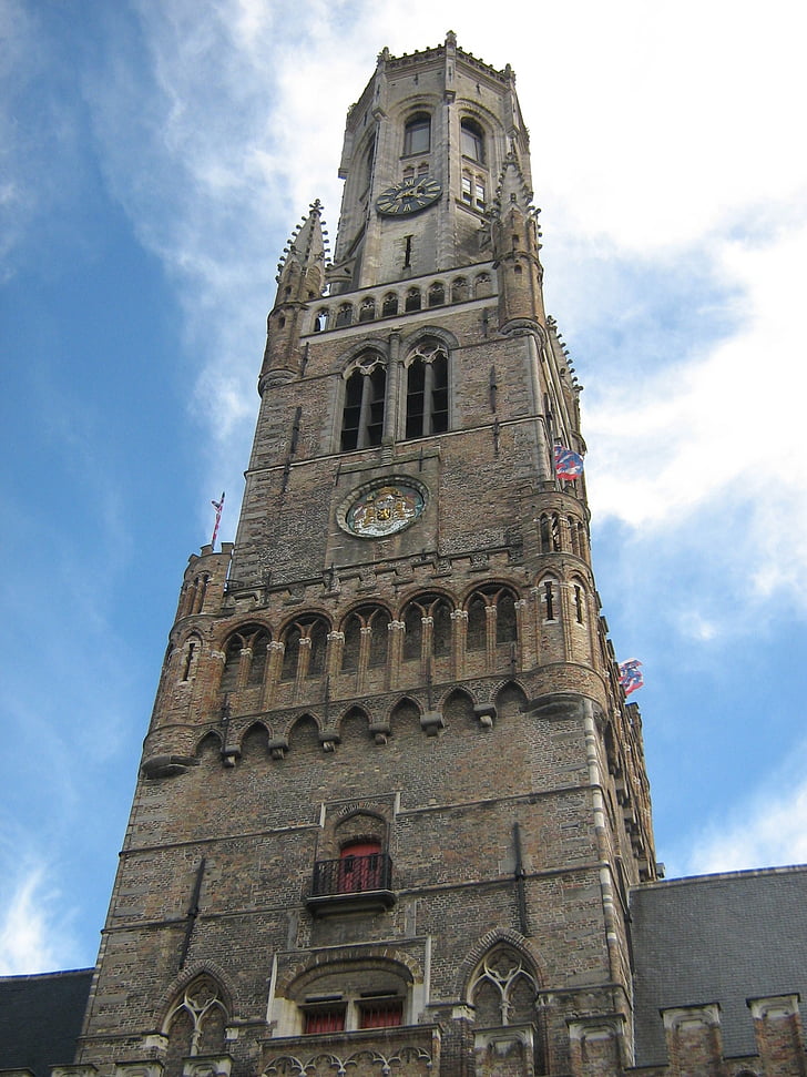 campanar de bruges, l'església, Catedral, Bèlgica, centre històric de bruges