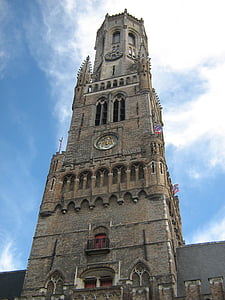 belfry of bruges, church, cathedral, belgium, historic centre of bruges