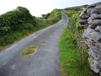 route sinueuse, Inisheer, Irlande