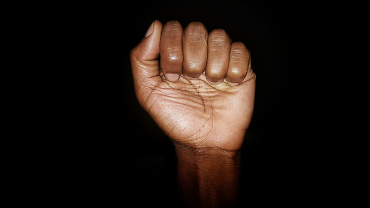 Black power, svart knytnäve, Fist, fotografering, konst, Vacker, svart Amerika