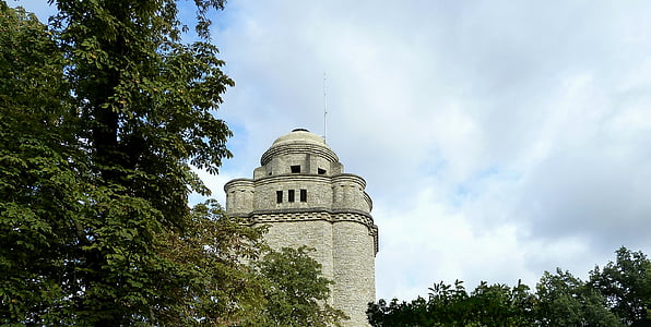 Bismarckturm, Ingelheim, arbres, Torre d'observació, visita, plataforma, Monument