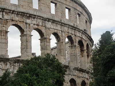 Colosseum, antik, épület, Colosseum, római, amfiteátrum, építészet