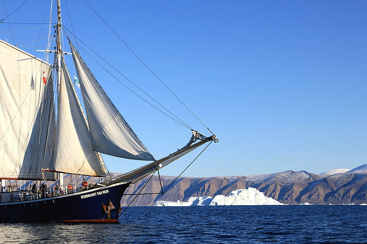 Purjekas, purjetamine, paat, laeva, Sea, Gröönimaa, Nautical laeva