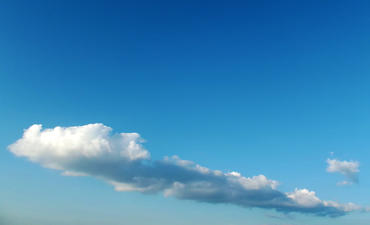 nuages, Sky, paysage, nuages de coton bleus, Turquie, bleu, nature
