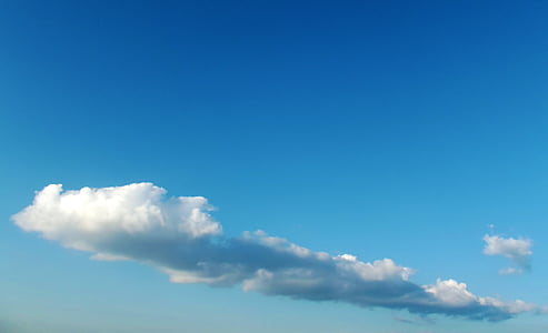 nuvens, céu, paisagem, nuvens de algodão azuis, Turquia, azul, natureza