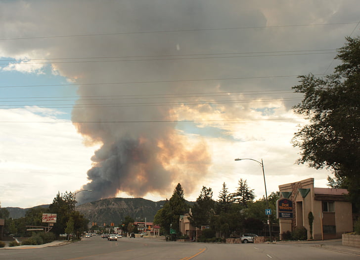 oheň, Wildfire, Durango, USA