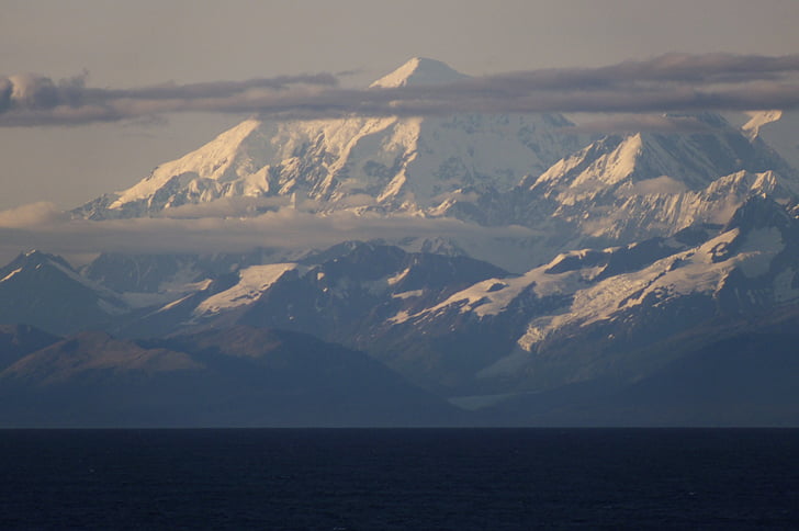 Alaska, USA, havet, bjerge, Pacific, Ocean, Mountain