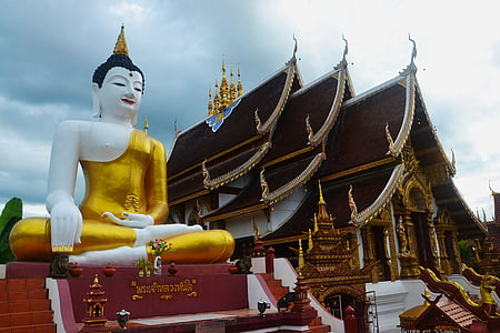 태국, 부처님, 사원, 아시아, 종교, 불교, 와트