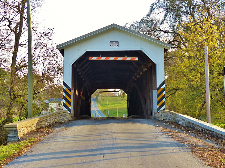 Bridge, kaetud, Covered bridge, Strasburg, Ameerika Ühendriigid, Ameerikas, Pennsylvania