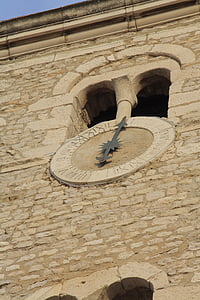 kirik, hoone, seina, kivi, kella, aeg, Landmark