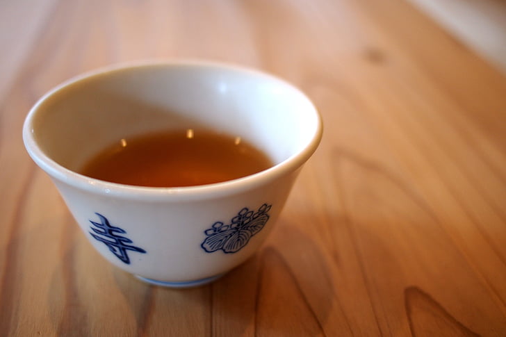 чай, Япония, дървени, напитка, ориенталски, купа