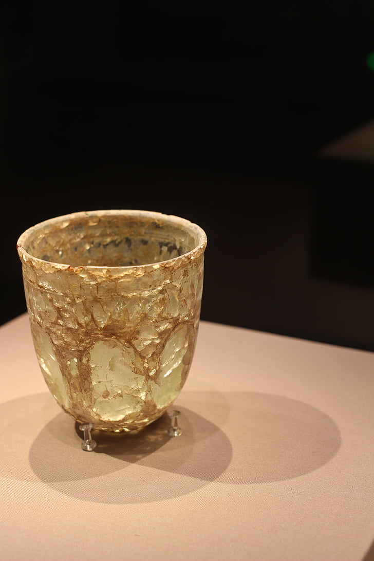 reliquia cultural, taza, vidrio
