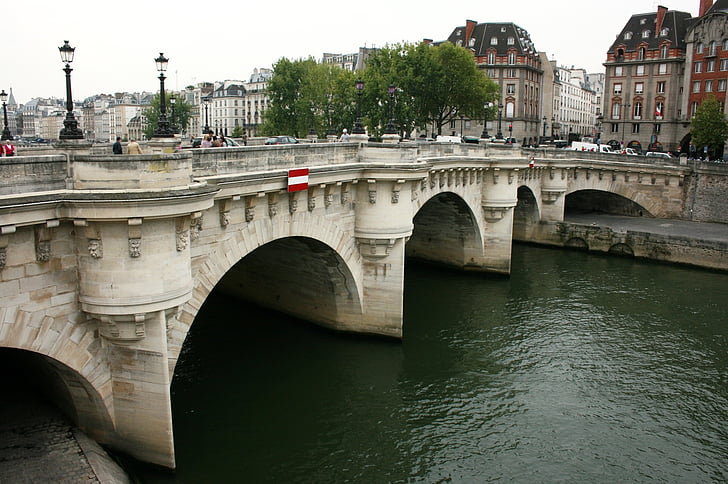 Pont neuf, Sanchez, Paris, Bridge, Seine-floden
