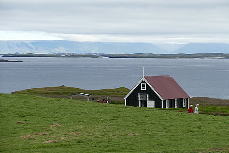 Islàndia, paisatge, natura, l'aigua, Mar, Atlàntic, muntanyes