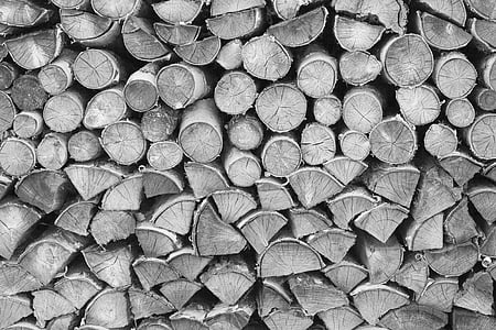 櫛切削スレッド, 薪, 暖炉用の薪, 森林蓄積, holzstapel, 薪スタック, 材木置場