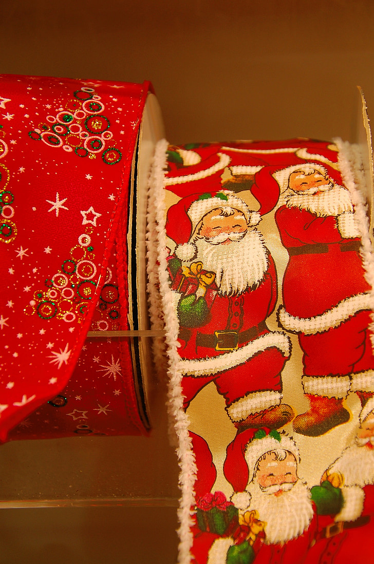 Natal, decoração, bandas, decoração de Natal, advento, culturas, vermelho
