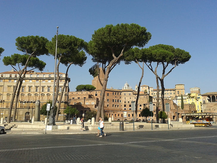 Roma, Roma, Italija, vasaros, pastatų, istorijos, paminklas