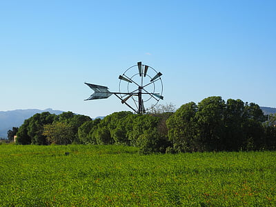 vindmølle, Mallorca, Muro, Mill, vindenergi, Wing, vindkraft