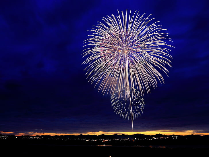 focs artificials, vacances, celebració, celebrar, auge, explosió, l'any