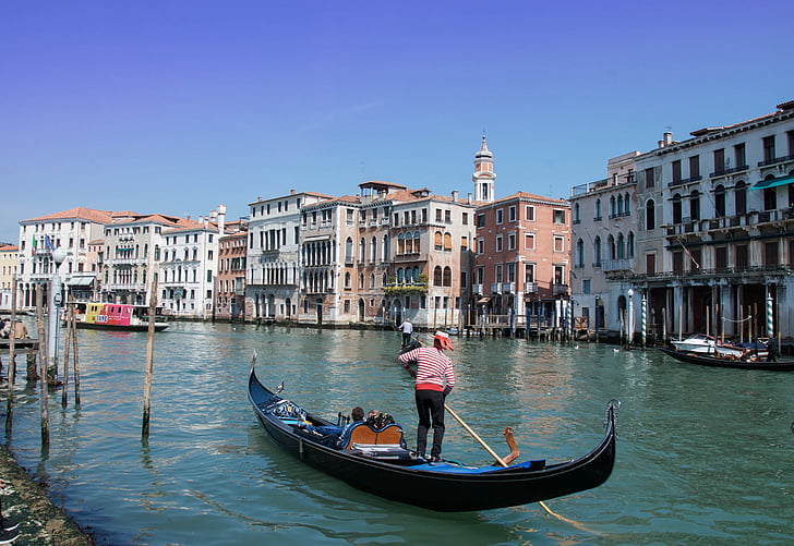 Venecija, gondole, plovni put