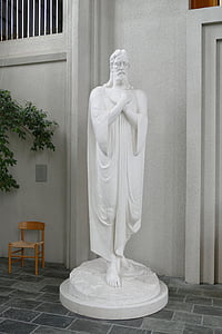 Reykjavik, Kirche, Hallgrimskirkja, Orte des Interesses, Skulptur, Abbildung, Statue