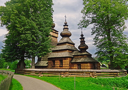 Pravoslavna cerkev, grška katoliška cerkev, cerkev st nicholas, paraskewii, kwiatoń je občina, kwiatoń cerkev